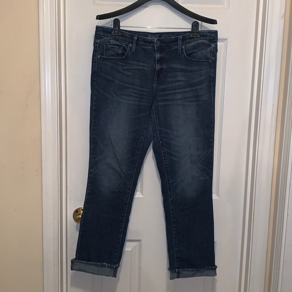 Mossimo Mid Rise Straight Denim 35 inches folded Sz 12R 31 inch waist